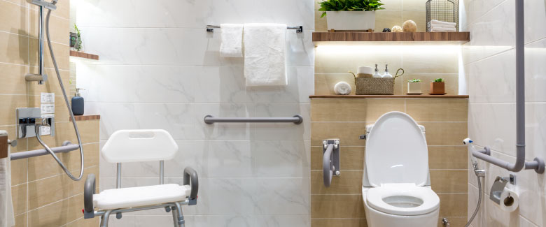 Age in place with the help of Plumbing Solutions! Call today to have your bathroom updated to meet ADA requirements!