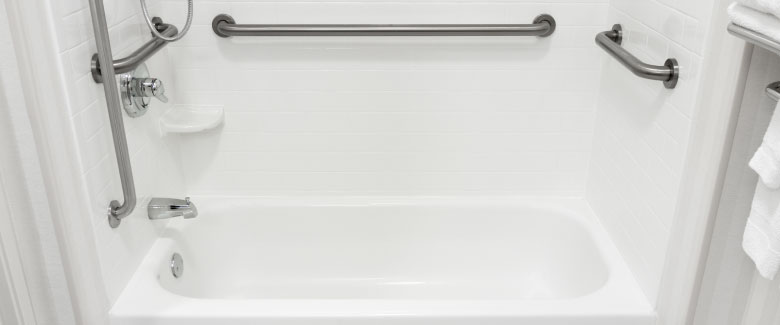 Get an ADA certified bathtub installed in your home! Call Plumbing Solutions today!