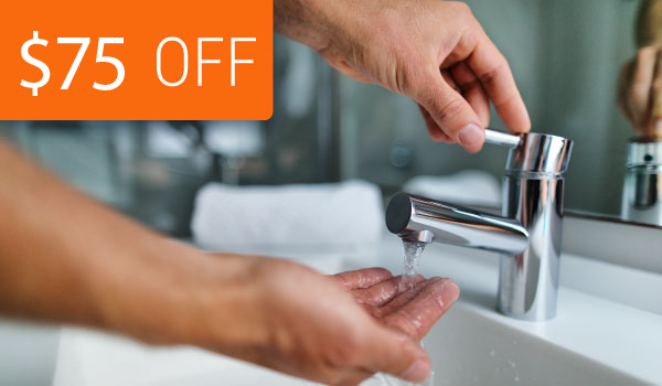 Save $75 on any water heater installation!